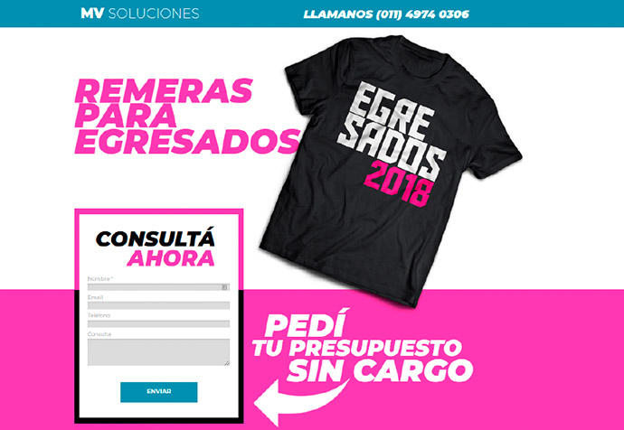 Mariela Vinokur's Unbounce Landing Page